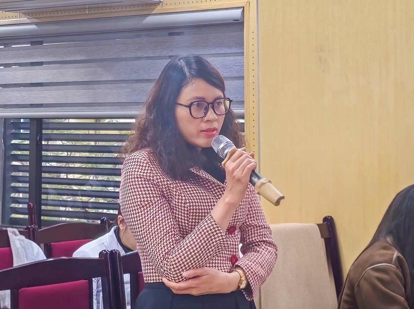 Lãnh đạo các khoa, phòng phát biểu